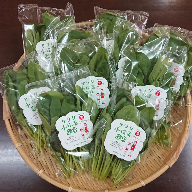 やさいバス/【森島農園】生で食べる小松菜！サラダ小松菜ぷち（50g入