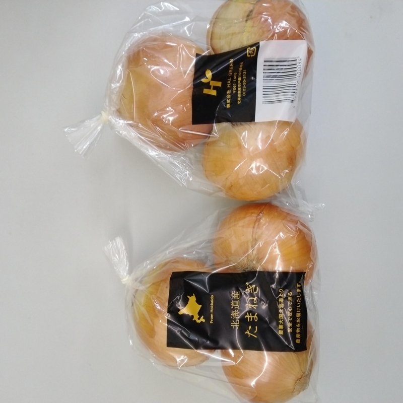 やさいバス/【北海道産】たまねぎ 3個・800g/袋 L大（FG）